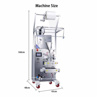 Máquina de Embalagem de Sachês de Grânulos de Pó Personalizada de Fábrica Máquina de Enchimento de Sachês de Pó de Açúcar e Café
