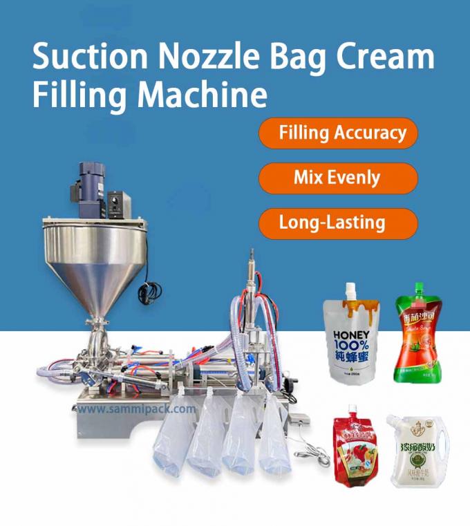 Máquina industrial semi-automática de enchimento de suco para alimentos líquidos 0