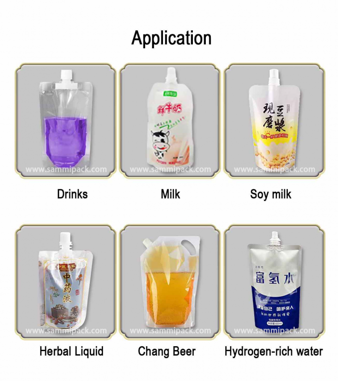 Máquina de Enchimento de Bolsas com Bico Duplo de 220V para Líquidos e Água, com Seladora e Enchedora Semi Automática para Bolsas com Bico Stand-Up 1