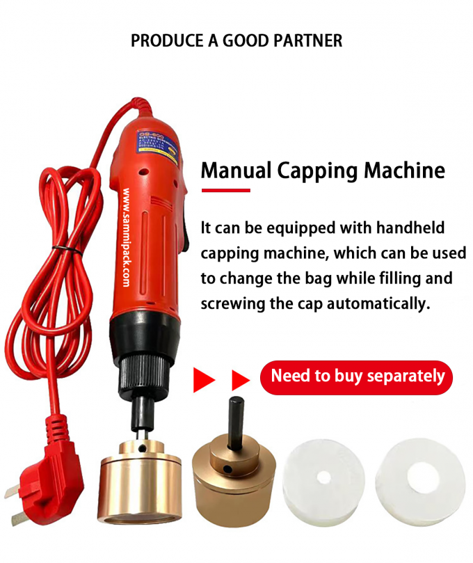 Máquina de Enchimento de Bolsas com Bico Duplo de 220V para Líquidos e Água, com Seladora e Enchedora Semi Automática para Bolsas com Bico Stand-Up 5