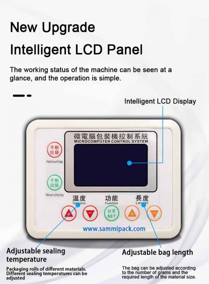 Máquina de Embalagem e Pesagem Multifuncional de Açúcar de Dupla Cabeça para Grãos de Café 500g 1000g 450*470*1750MM Mercadoria 3