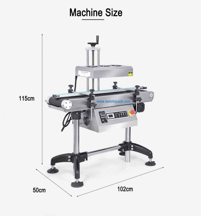 Máquinas automáticas de vedação térmica contínua de garrafas de plástico de alumínio por indução eletromagnética 2