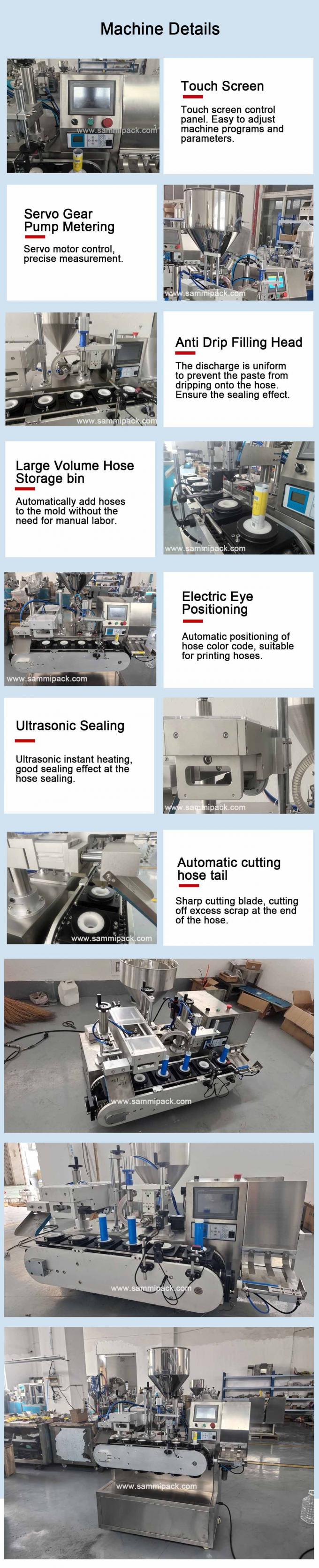 Máquina Profissional Automática de Enchimento e Selagem Ultrassônica de Tubos Macios para Embalagem de Cremes Cosméticos 4