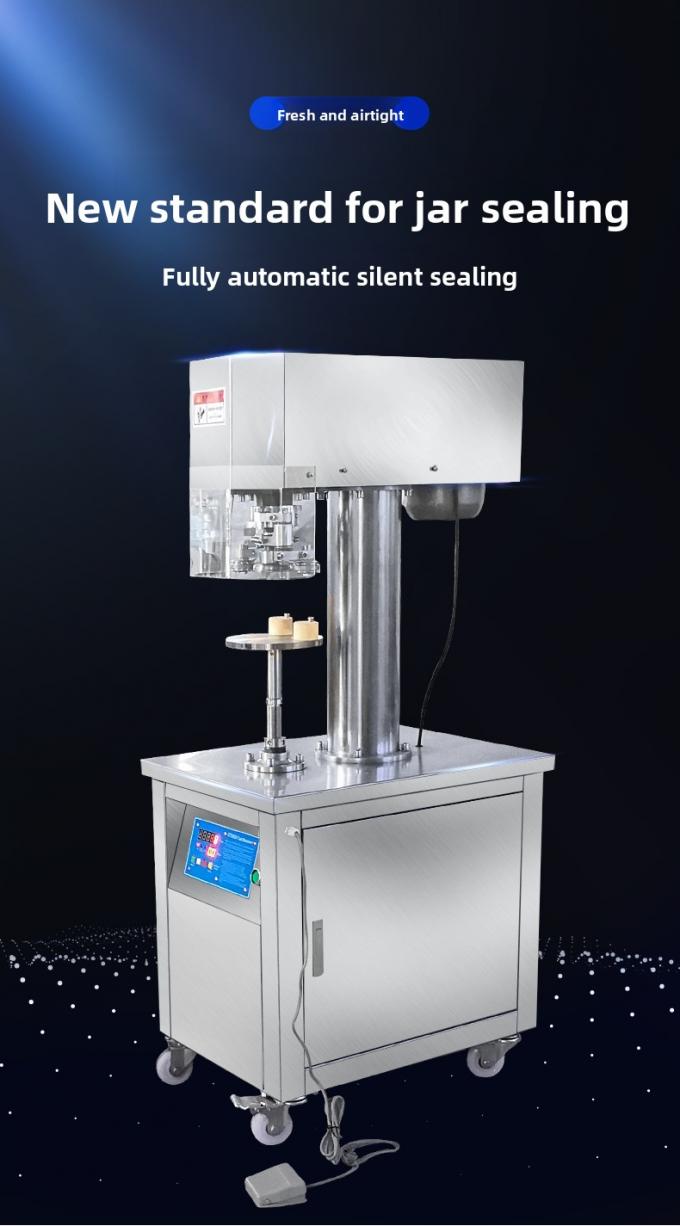 Seladora Vertical de Latas de Estanho Máquina de Selagem de Latas Semi-Automática Comercial para latas de plástico e alumínio 0