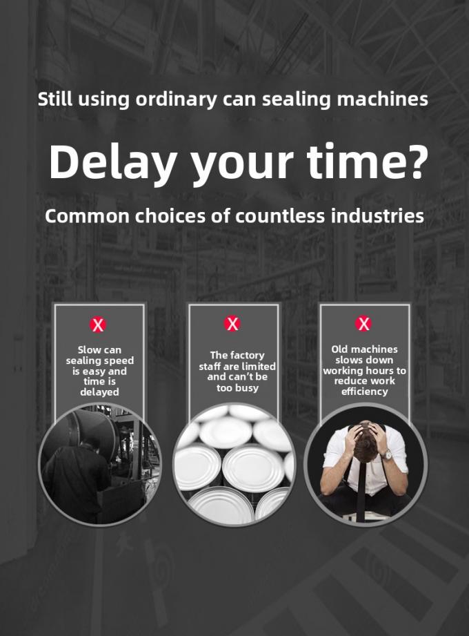 Seladora Vertical de Latas de Estanho Máquina de Selagem de Latas Semi-Automática Comercial para latas de plástico e alumínio 2