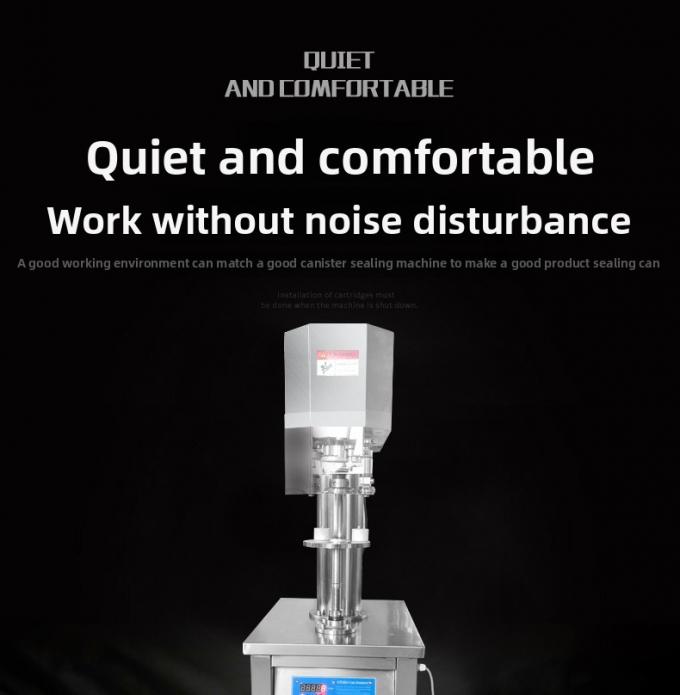 Seladora Vertical de Latas de Estanho Máquina de Selagem de Latas Semi-Automática Comercial para latas de plástico e alumínio 5