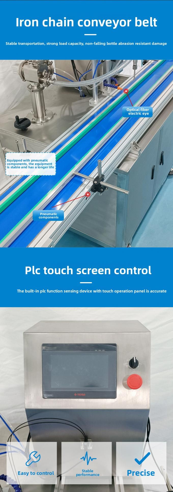 Máquina de Enchimento de Líquidos Pastosos com Bomba de Rotor Servo Totalmente Automática para Mel, Líquido Viscoso, Manteiga de Amendoim e Ketchup 3