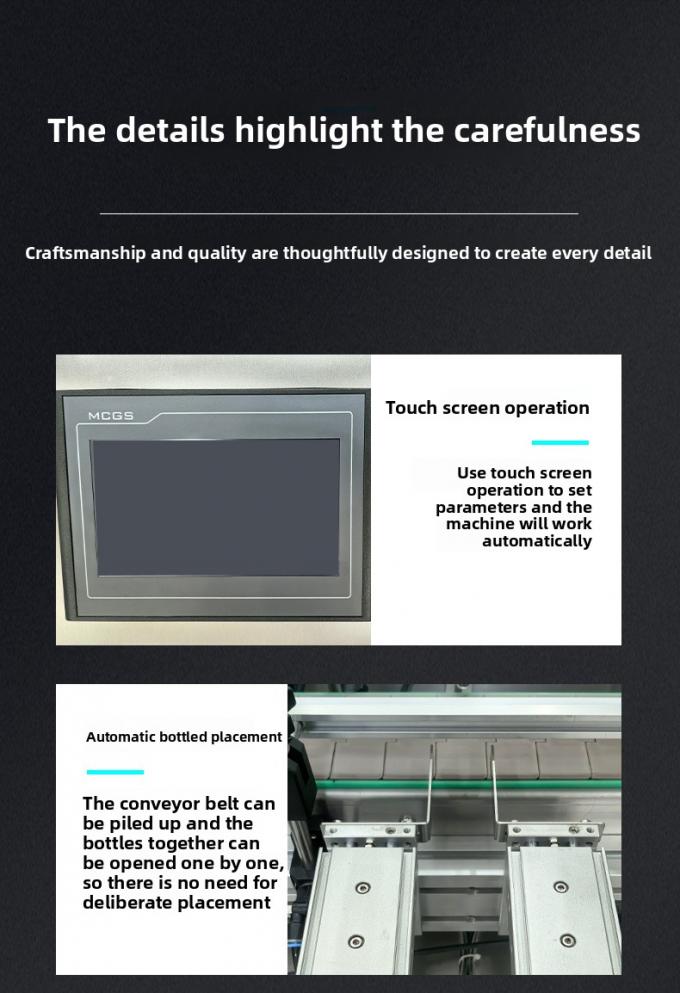 Máquina de enchimento automático de líquido de bomba magnética de 4 cabeças de escritório de alta velocidade para bebidas de água 7