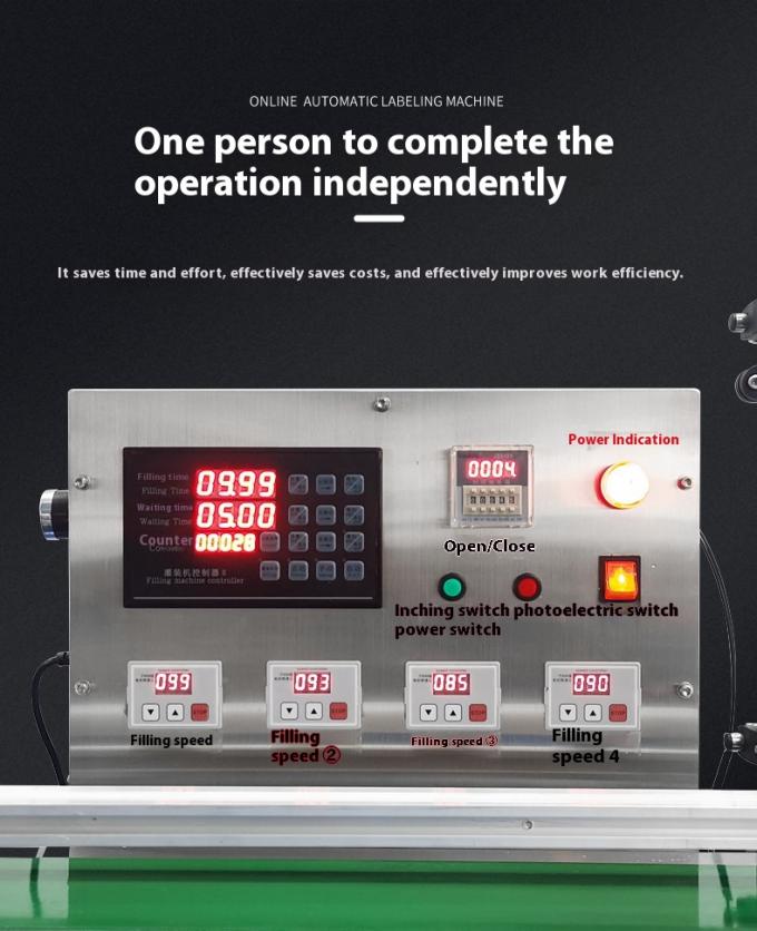 Máquina de Enchimento Automática de Quatro Cabeças de Operação Simples para Enchimento de Líquido Oral de Leite, Suco, Molho de Soja e Vinagre 2