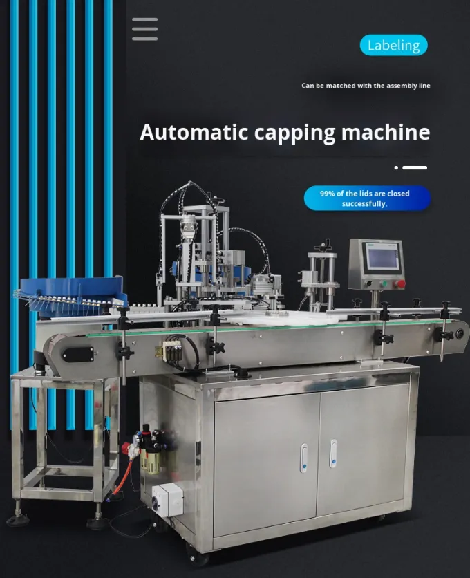 Linha de produção automática de alta velocidade para ligação de bocal de perfume e máquina de prensagem de tampa de garrafa de plástico 0