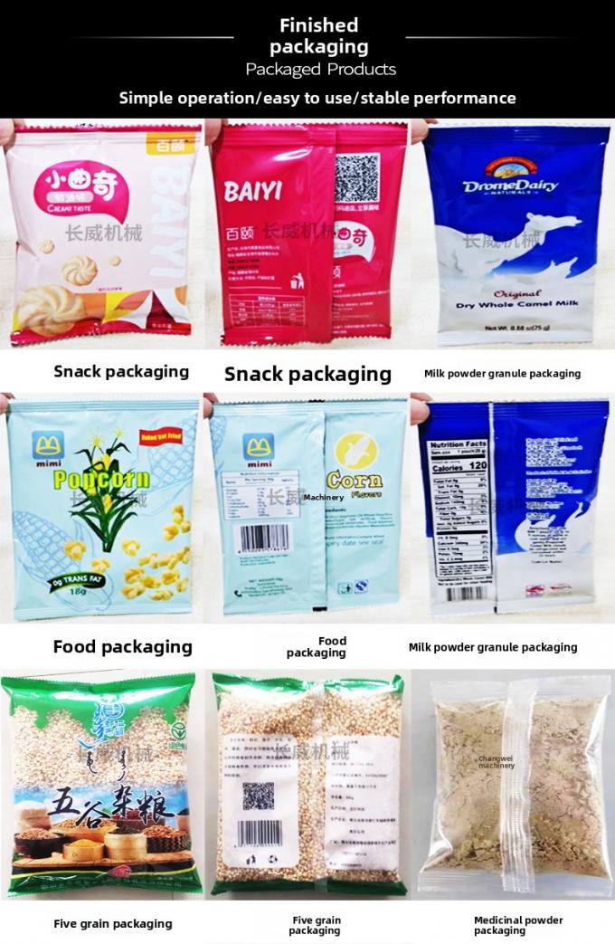 Máquina de embalagem multifuncional de farinha de amido de milho de caranguejo 10