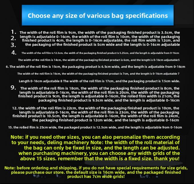 Máquina de embalagem multifuncional de farinha de amido de milho de caranguejo 12