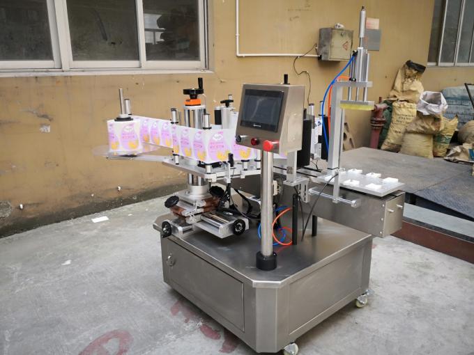 Máquina automática de rotulagem de detergentes para roupa de dois lados Máquina de rotulagem de garrafas quadradas semiautomática 0