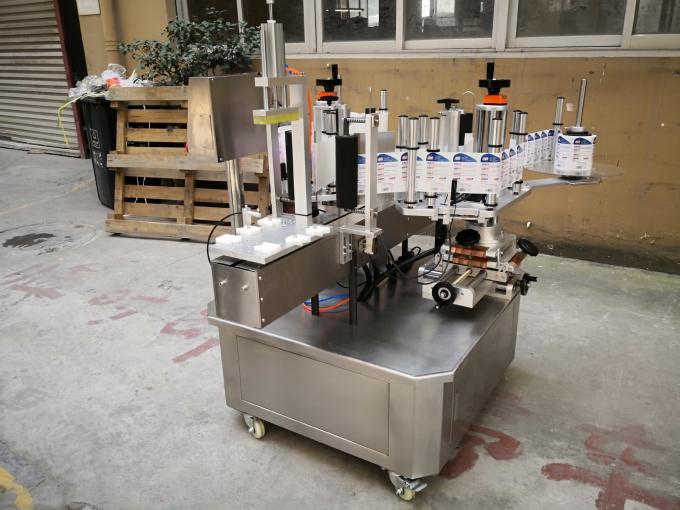 Máquina automática de rotulagem de detergentes para roupa de dois lados Máquina de rotulagem de garrafas quadradas semiautomática 1