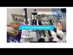 Máquina de rotulagem de superfície plana MT-60 para tampas de garrafas