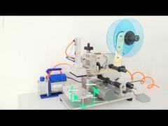 Máquina de rotulagem de garrafas planas semiautomática de boa qualidade máquina de embalagem com codificador