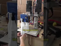 Máquina de fecho de garrafas de pulverização semiautomática para gatilho de névoa de plástico