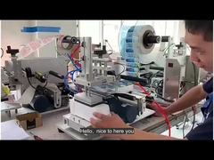 Não há máquina de rotulagem de embalagens de bolhas de ar superfície plana com impressora de data