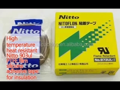 Tela adesiva de silicone de película de PTFE resistente ao calor a altas temperaturas Nitto 903ul