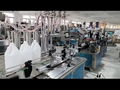 Máquina automática de enchimento de líquidos, tampa e rotulagem